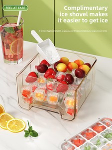 Molde para Cubitos de Hielo de Grado Alimenticio, Autoaplastante y de Liberación Rápida con un Toque, Capacidad de 50/25 Celdas, Fabricante de Hielo Premium para Uso Doméstico, China - Product Image 3