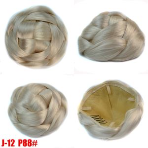 Perruques de style droit en fibre synthétique haute température pour femmes avec extensions de cheveux à bouton pression Chic <span class=keywords><strong>Chignon</strong></span> Design - Product Image 6