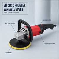 Polisseuse rotative électrique filaire 1000W à vitesse variable 2400 à 3000 tr/min, plateau de 180 mm pour carrosserie automobile et polisseuses métalliques