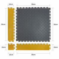 Venta al por mayor de calidad, taller de garaje de carga pesada, almacén, oficina, moneda, suelo de diamante, suelo antideslizante, azulejo de PVC entrelazado