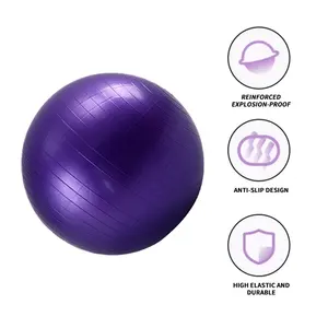 OEM/ODM Yoga Ball 45CM Thick Frosted Yoga Ball PVC Fitness Ball For Men And Women Fitness Products