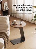 Table basse en bois massif de style médiéval moderne avec étagère et plateau en marbre, meubles de luxe pour la maison, pour salon et balcon