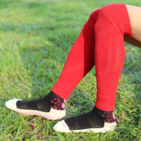 Manchon de compression de mollet pour le sport, protège-tibias pour jeunes et hommes, manchons de football sans pied, chaussettes respirantes à séchage rapide