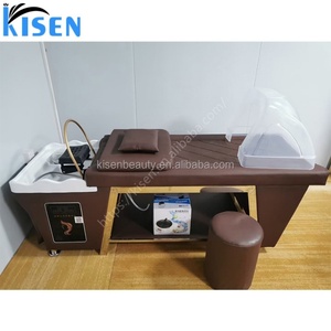 Kisen – Lit de shampoing professionnel de qualité supérieure, lit de massage thaïlandais de luxe/lit de beauté spa/table de shampoing pour salon de beauté - Product Image 2