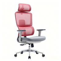 Chaise de bureau populaire américaine, chaise de bureau ergonomique rose mignonne, support OEM et ODM, offre une variété d'options de couleurs vives