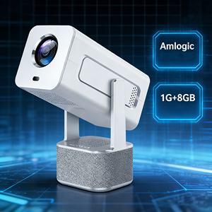 Proyector Moderno Kingsway C360 con Estilo de Tela, 320 ANSI Lúmenes, Enfoque Automático, WiFi Dual, BT5.0, para Cine al Aire Libre - Product Image 1