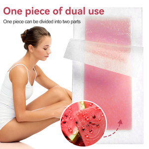 Bandes de <span class=keywords><strong>cire</strong></span> dépilatoire parfumée pastèque, double usage, sécables, pour jambes, bras, corps, aisselles, épilateur jetable - Product Image 1