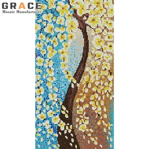 Quai de pêcheur bateaux amarrés personnalisé <span class=keywords><strong>venise</strong></span> au crépuscule verre mosaïque murale exotique mur cristal bricolage Puzzle Art peintures carreaux - Product Image 4