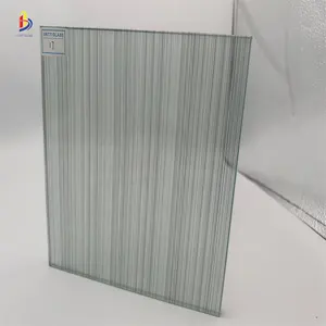 Silk thread striped road decorative glass 4mm