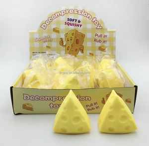 Juguete Blandito de Queso EVA en Oferta, Juguete Antiestrés de Postre para Apretar, Juguete Sensorial de Recuperación Lenta, Recuerdos para Fiestas - Product Image 4