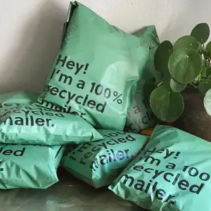 Sacos de envelopes de embalagem eco amigável, auto adesivo 100% reciclado poly mailers, sacos de envio
