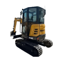 Nouvelle mini-excavatrice sur chenilles SANY 26U de 2,5 tonnes, option cabine ou cabine ouverte