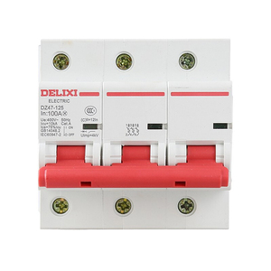 Delixi เบรกเกอร์ DZ47-125กระแสไฟฟ้าสูง DZ47-125 DZ471253D100 3P <span class=keywords><strong>Li</strong></span>(D) 100A Delixi เบรกเกอร์วงจร Delixi - Product Image 1