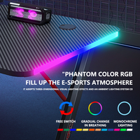 Nouveau bureau d'ordinateur en fibre de carbone, bureau de jeu RGB en fibre de carbone, table de jeu PC