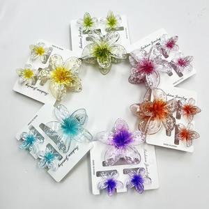 Ensemble de pinces à cheveux en gros, motif marbré, style doux et tendance, accessoires pour cheveux de vacances - Product Image 6