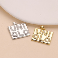 Pendentif porte-bonheur en dollars américains, en laiton plaqué argent/or, bijoux hip-hop pour hommes, femmes et enfants