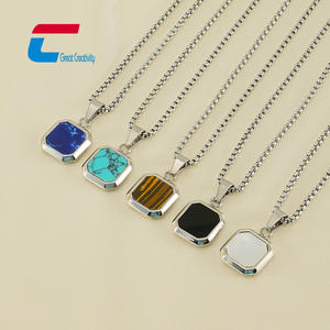 Nfc Smart NFC 18K Collier en métal Pendentif vierge Logo NFC Collier pour les médias sociaux - Product Image 1