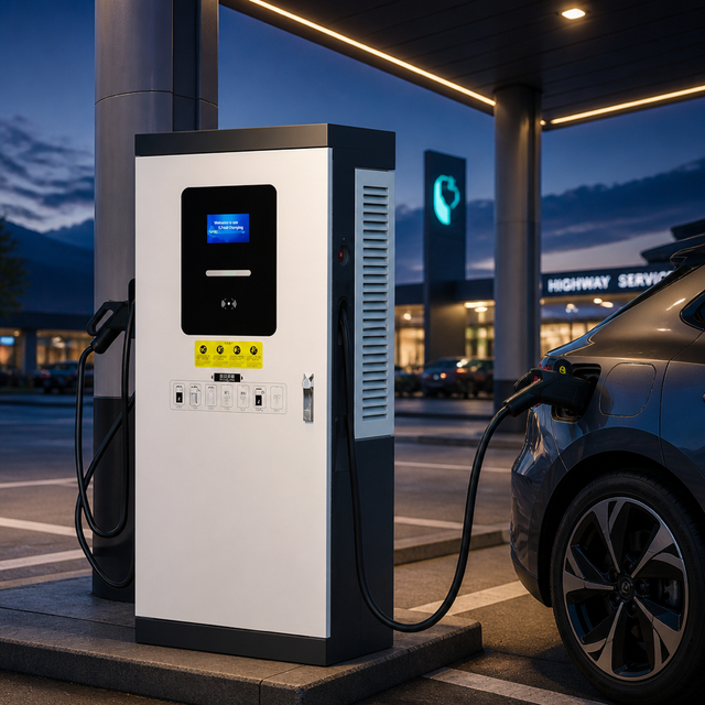 Bus Station DC Fast Charging Station 480kW Dual Gun EV Charger High Power Public OCPP Energy Efficient Weatherproof WrightCharge