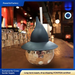 Nuevo Vaso de Agua Tipo Sombrero de Mago Electrochapado, Copa de Vino con Diseño de Bruja de Halloween, Apto para Lavavajillas, Anticorrosión, Hecho en Zhejiang - Product Image 2