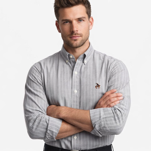 <span class=keywords><strong>Chemise</strong></span> <span class=keywords><strong>Homme</strong></span> de Luxe en Coton à <span class=keywords><strong>Prix</strong></span> Raisonnable, Coupe Classique, Facile à Laver, <span class=keywords><strong>Chemise</strong></span> de Travail Décontractée pour <span class=keywords><strong>Homme</strong></span> pour les Affaires - Product Image 1