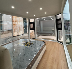 Jinfuda แคปซูล<span class=keywords><strong>บ้าน</strong></span>หรู, <span class=keywords><strong>บ้าน</strong></span>หรู prefab 2ห้องนอนเล็กบ้านแอปเปิลกระท่อม Eco-House โรงแรมทันสมัยกลางแจ้ง - Product Image 3
