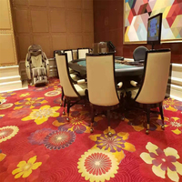 Hotel Casino Bankettsaal Wohnzimmer Schlafzimmer Blumenmuster Design Handgetufteter NZ-Wollteppich Material Wand-zu-Wand Bodenteppich