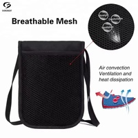 Dompet Selempang Multifungsi Anti-RFID untuk Paspor, Kartu Identitas, Ponsel, Bahan Nylon Kasual untuk Pria, Tas Selempang Fashionable untuk Perjalanan