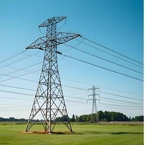 Torre per Linee Elettriche in Acciaio Zincato con Struttura a Traliccio, Altezza 20-150m, 50-10kV, 110KV, 132KV, 220KV, Accessorio per Torre di Telecomunicazioni - Product Image 1