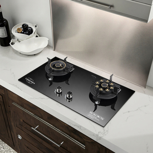 Cm207g 2-burner Bếp gas điện bếp kép Gấp thiết kế bề mặt kính được xây dựng trong cho hộ gia đình Bếp gas - Product Image 3