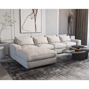 ATUNUS-sofá Modular en forma de L para sala de estar, moderno mueble de diván italiano