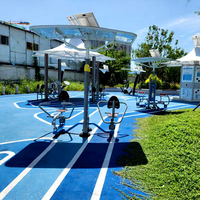 Équipement de fitness extérieur très demandé, en acier galvanisé, pour parcs, communautés et centres sportifs.