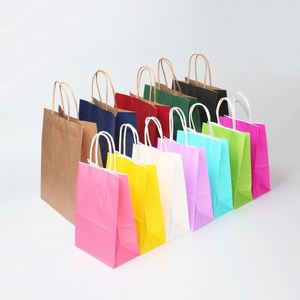 <b>Personalised</b> Wholesale Paperbag Packaging Boutique Custom Luxury Shopping <b>Gift</b> Kraft Paper <b>Bag</b> with Your Own logo - Product Image 2