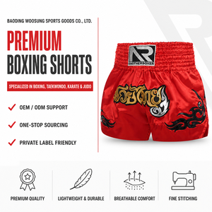Pantaloncini da Combattimento Woosung per Muay Thai, MMA e Allenamento Boxe all'Ingrosso - Product Image 3