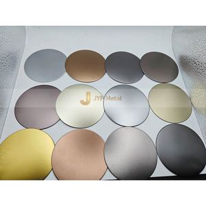 LL209 Wholesale Inox 201 304 316 <b>Sandblasted</b> Stainless Steel Color Decorative Plate Bending Service for Hotel & Commercial Use - Product Image 2