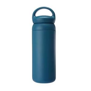 Nouveau 500 ML En Acier Inoxydable Thermos Tasse Poignée Couleur Pure Givré Tasse À Eau Portable Voiture Mode Isolation Sous Vide Logo Personnalisé - Product Image 3