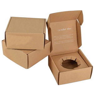 กล่องใส่เทียนบรรจุขวดแบบกำหนดเองกล่องกระดาษคราฟท์ลูกฟูก - Product Image 1