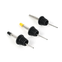 Accessoires Essentiels pour Bar : Becs Verseurs et Bouchons en Acier Inoxydable pour Bouteilles de Vin et d'Huile, Écologiques et Antiadhésifs, Accessoires pour Aliments et Boissons