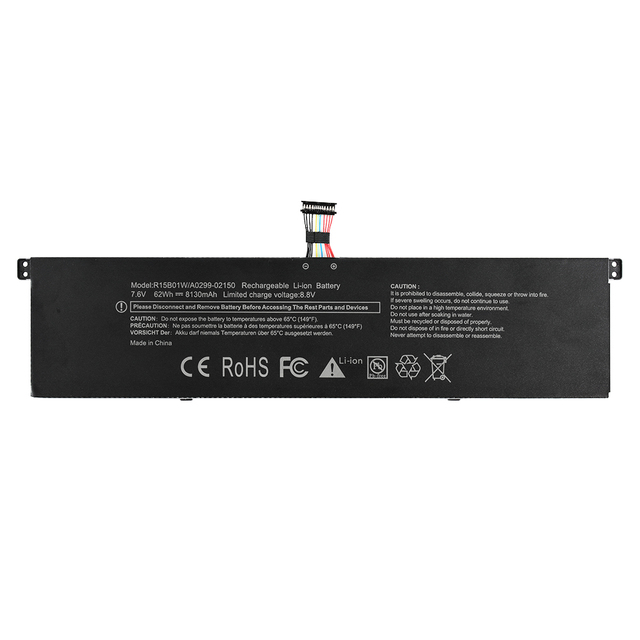R15B01W 8130mAh Li-Ion Rechargeable Laptop Battery 7.6V for Pro 171501-AF 15.6" Notebook in Stock 1 Year Warranty