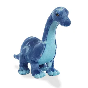 2024หมอนตุ๊กตาไดโนเสาร์ยัดนุ่นของเล่นนุ่มนิ่มสีเขียวม่วงยัดไส้สัตว์ไดโนเสาร์