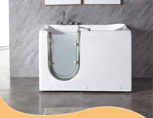 Bañera acrílica elegante para interiores, bañera para personas mayores, para discapacitados, bañera de masaje, bañera para caminar - Product Image 5