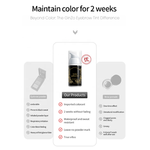 Logotipo personalizado Tinte híbrido Líquido de cejas de larga duración Líquido híbrido Mancha de cejas Tinte de cejas Crema de tinte de cejas marrón - Product Image 4