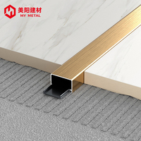 Vente en gros Bande de transition pour couverture de carrelage Profilés en aluminium Fente pour carte à canal en U Garniture murale décorative