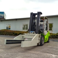 Chariot élévateur diesel SNSC 7700 LBS, 3,5 tonnes, avec pince à blocs pour blocs de béton, usine de briques et construction