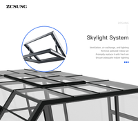 Plan de cadre en alliage d'aluminium pour solarium personnalisable ZCSUNG/forme de toit polygonale pour balcon extérieur ou grand