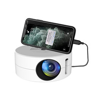 Proyector Portátil 3D para Cine en Casa, Mini LED 480P con Contraste de 1500:1, Decodificación 4K para Entretenimiento Infantil