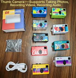 Mini Fotocamera Digitale <span class=keywords><strong>Vintage</strong></span> VGA CMOS Portatile per Vlog, Piccola Fotocamera Portachiavi per Bambini e Studenti - Product Image 3