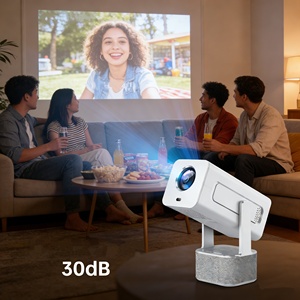 Proyector Moderno Kingsway C360 con Estilo de Tela, 320 ANSI Lúmenes, Enfoque Automático, WiFi Dual, BT5.0, para Cine al Aire Libre - Product Image 5