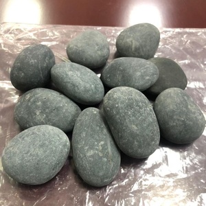 Piedras naturales para decoración de jardín, piedras de color negro, guijarros de playa mexicana