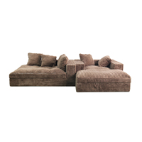 Canapé modulaire convertible de luxe, doux et massant, en mousse haute densité pour salon d'appartement, qualité supérieure pour la maison