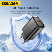 ESSAGER ES-CD60 US EU UK Supervooc 45W Mur Usb un Téléphone Mobile Chargeur Rapide Adaptateurs Tête De Charge Rapide pour Apple Samsung